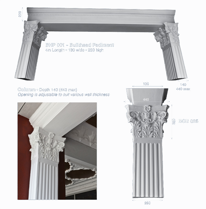 decorative plaster archways