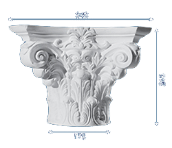 decorative plaster column
