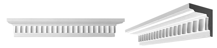 decorative plaster cornice image
