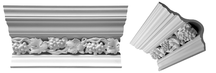 decorative plaster cornice image