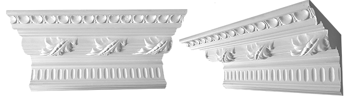 decorative plaster cornice image